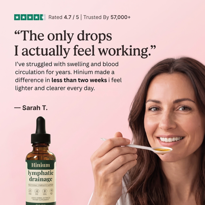 Hinium Lymphatic Drainage Drops - Daily Body Wellness and Relief