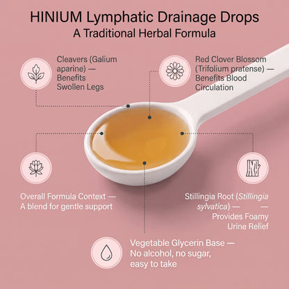 Hinium Lymphatic Drainage Drops - Daily Body Wellness and Relief