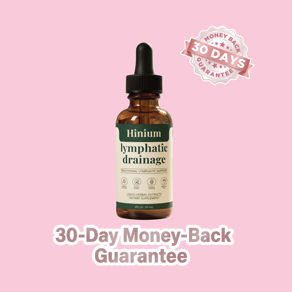 Hinium Lymphatic Drainage Drops - Daily Body Wellness and Relief